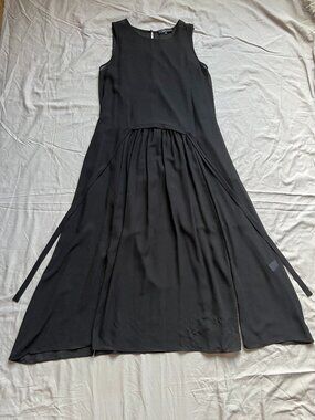 Pino Pizo Collection Black Silk Overlay Dress - M